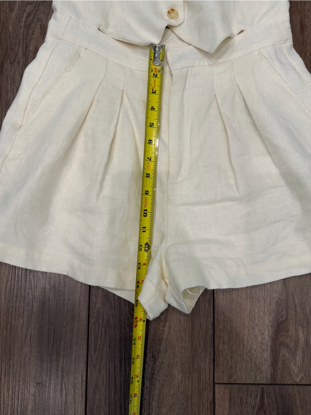 Blanc NYC High-Rise White Vest Romper - Picture 6 of 9